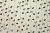 Italian deep eggplant budding flowers silk georgette