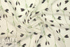 Italian deep eggplant budding flowers silk georgette
