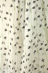 Italian deep eggplant budding flowers silk georgette
