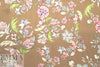 Italian 'hand-painted' floral silk crepe de chine 1.66 yds