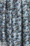 NY designer bonnets print silk shantung