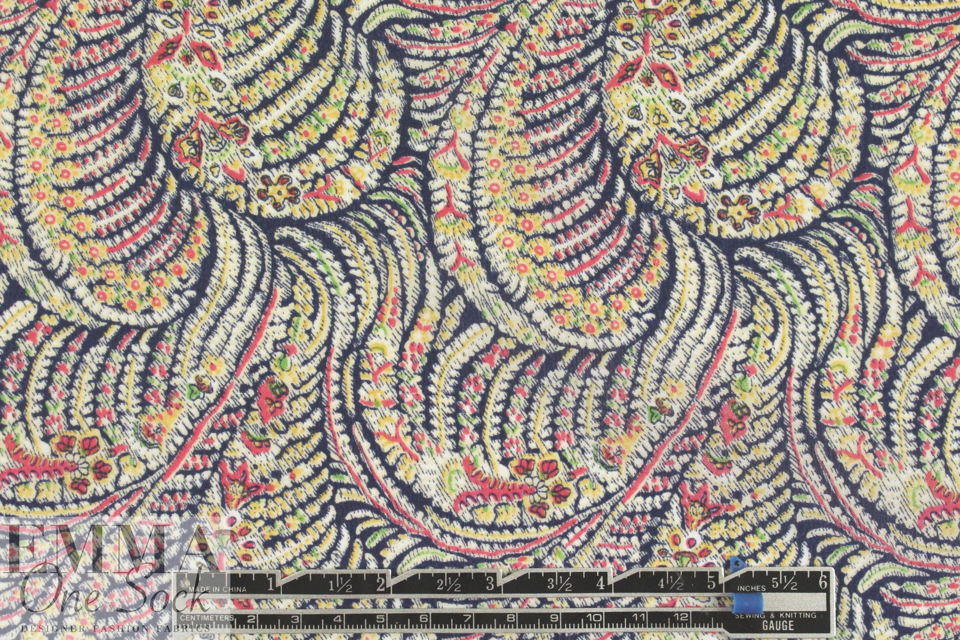 Liberty Art Fabrics: intricate paisley silk CDC 1.625 yds