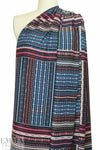 NY designer stripey dots and flowers silk charmeuse
