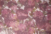 Italian romantic mauve floral silk chiffon 1.5 yds