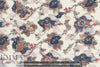 NY designer abstracted flowers 3-ply silk