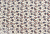 NY designer abstracted flowers 3-ply silk