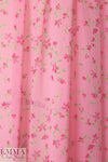 NY designer pretty in pink floral silk chiffon 1.375 yd