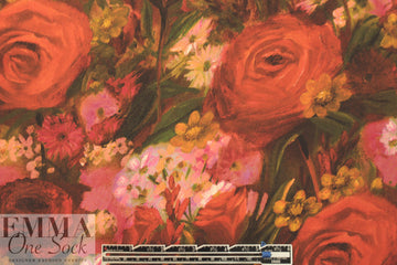 Italian 'red roses too' silk blouseweight