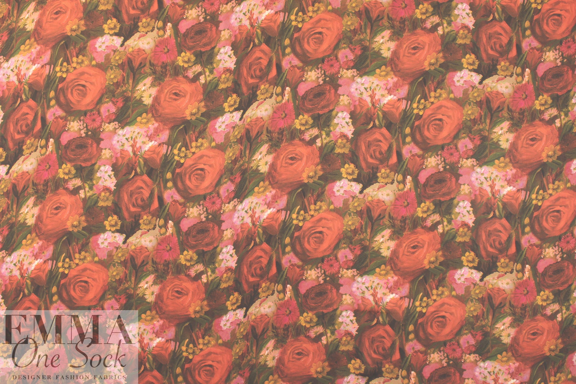 Italian 'red roses too' silk blouseweight