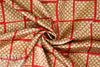 NY designer 'weaving windows' graphic silk charmeuse 1.5 yd