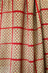 NY designer 'weaving windows' graphic silk charmeuse 1.5 yd