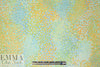 NY designer citrus/lime teeny floral silk chiffon 1.625 yd