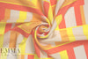 NY designer silk crepe de chine - citrus graphic
