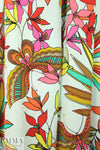 CA designer 'butterfly garden' silk blouse weight