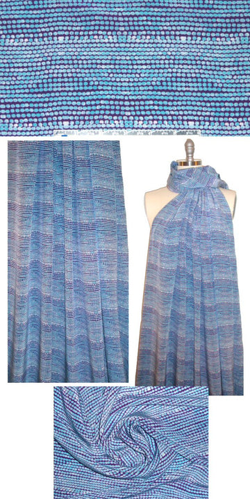 CA designer 'beaded' stripe silk blouse weight 2.375 yds