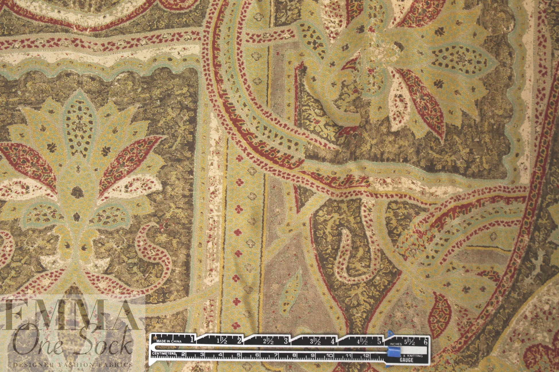 Ra1ph Lauren regal paisley satin face silk chiffon 1.75 yd