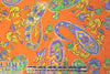 Ra1ph Lauren clementine/lime paisley silk georgette