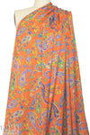 Ra1ph Lauren clementine/lime paisley silk georgette