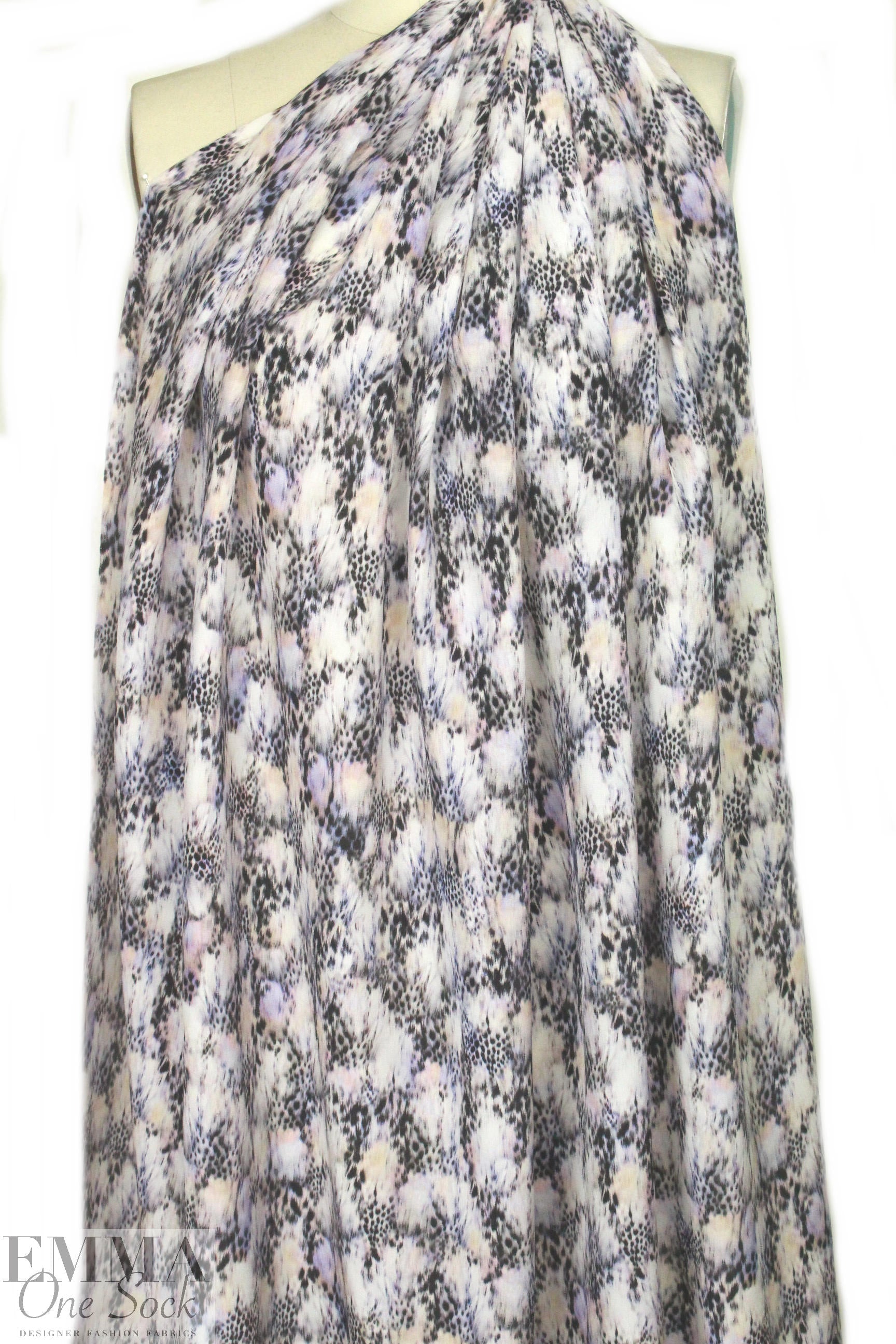 Rebecca Tayl0r 'animal edge' silk blouseweight