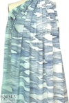 Rebecca Tayl0r chevron lines silk blouseweight- mint/navy
