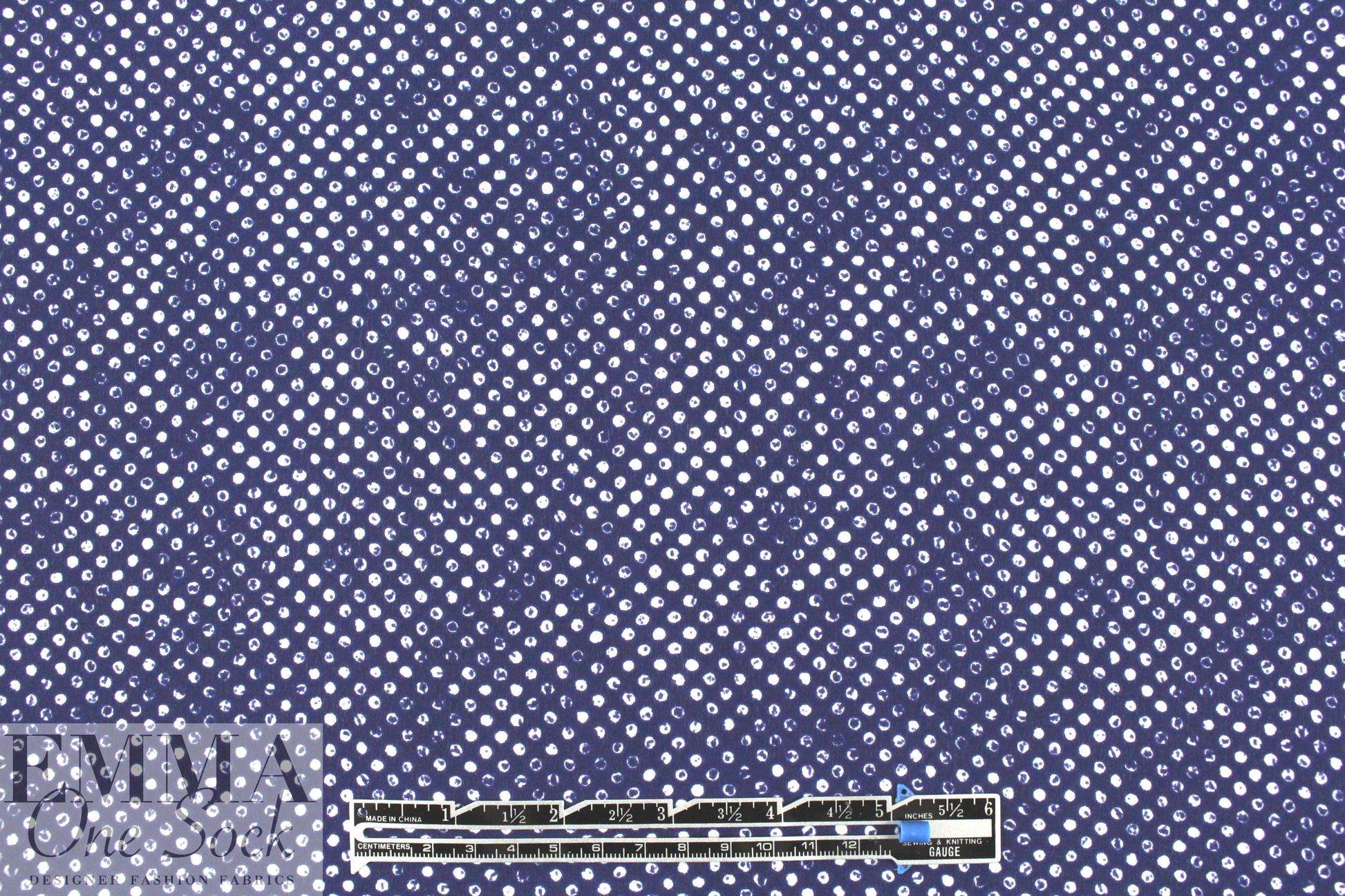 Rebecca Tayl0r blue/white 'broken dot' silk blouseweight