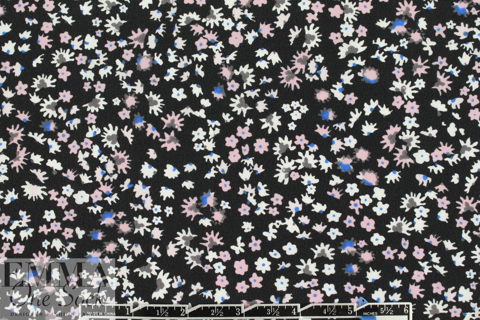 Rebecca Tayl0r little flowers stretch silk georgette 1.625 yd