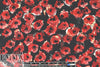 Rebecca Tayl0r 'red roses' stretch silk blouseweight 1.5 yds