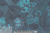 Rebecca Tayl0r teal 'hidden leaves' silk blouseweight 1.875 yd
