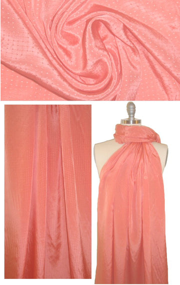NY designer dotted silk jacquard - melon
