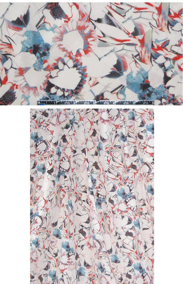 The0ry bird of paradise floral silk blouseweight