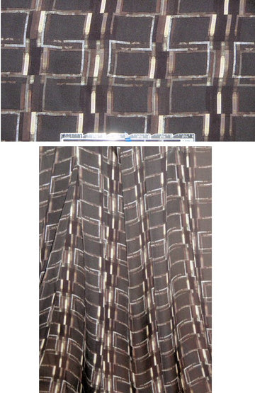 The0ry techno squares silk blouseweight