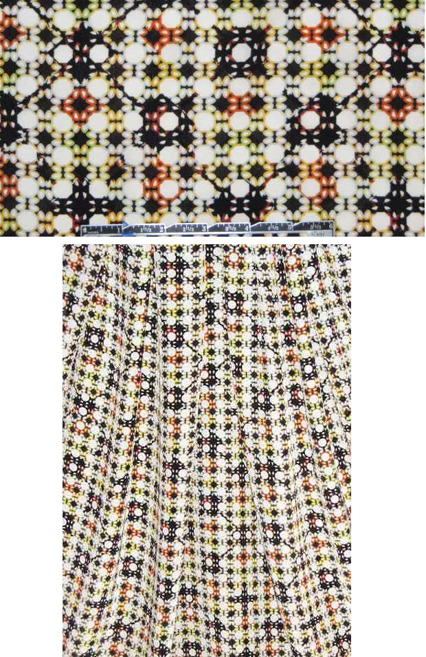 The0ry litlle wicker graphic silk blouseweight 1.33 yd