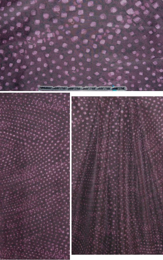 0pening Ceremony aubergine dot crepe de chine