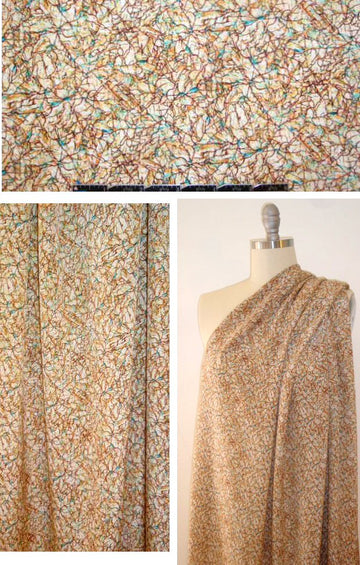 Shoshanna scribble print blouseweight silk woven