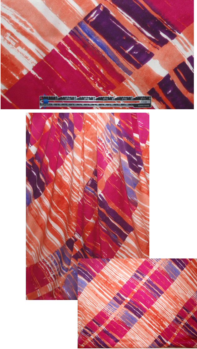 Sun0 painterly plaid silk charmeuse