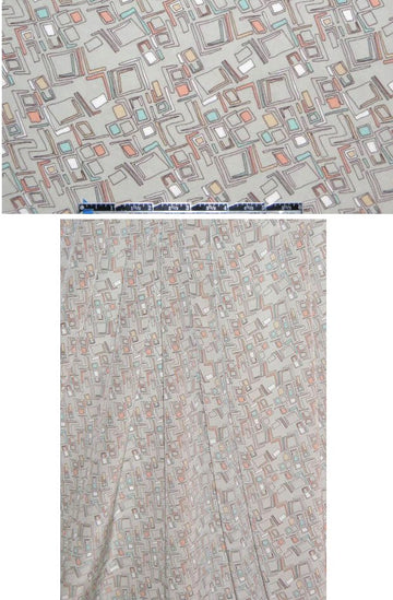 Sun0 graphic doodle silk stretch blouseweight 1.625 yd
