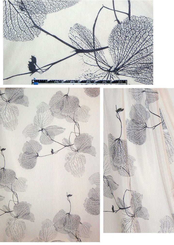 Sun0 black/off-white 'lacewing' floral silk blouseweight