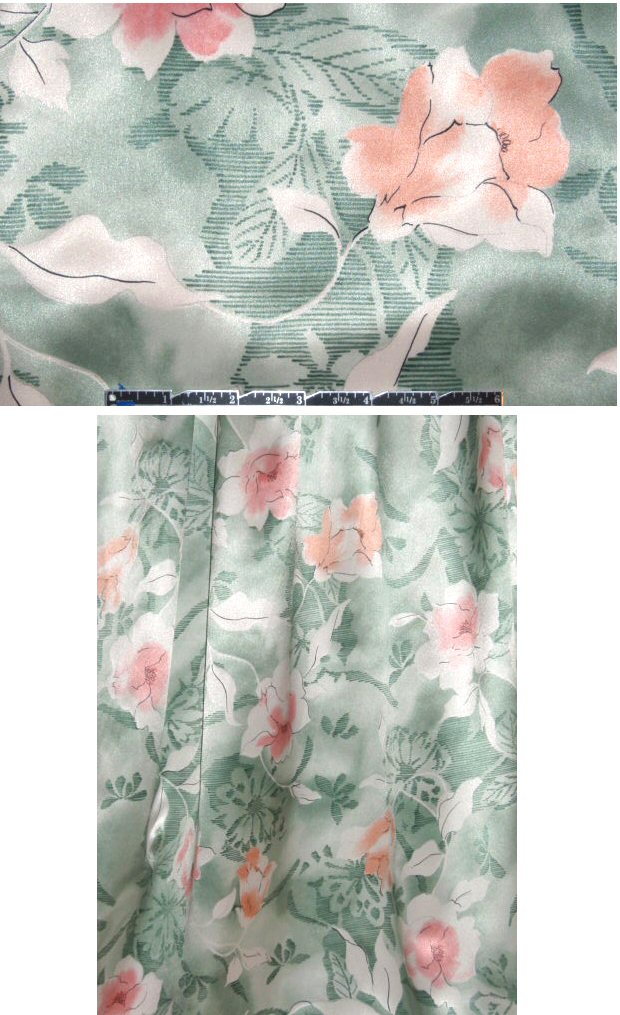 Sun0 delicate floral silk charmeuse