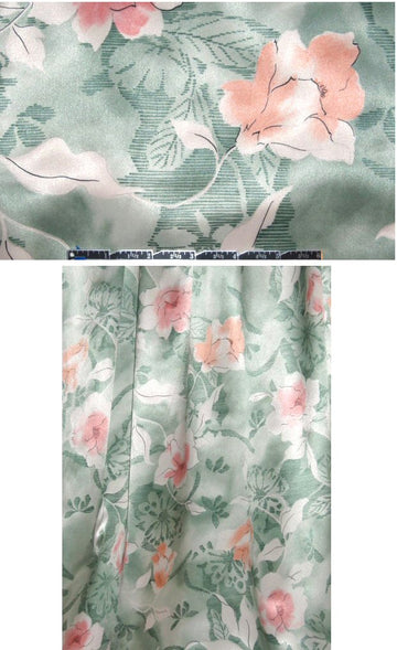 Sun0 delicate floral silk charmeuse
