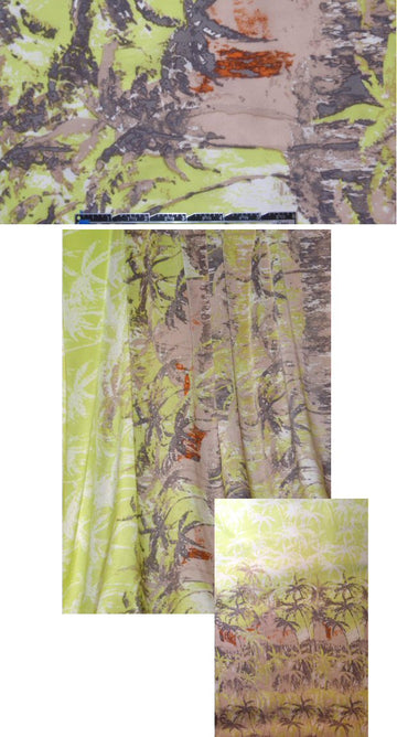 Sun0 palms in paradise silk blouseweight 1.5 yd