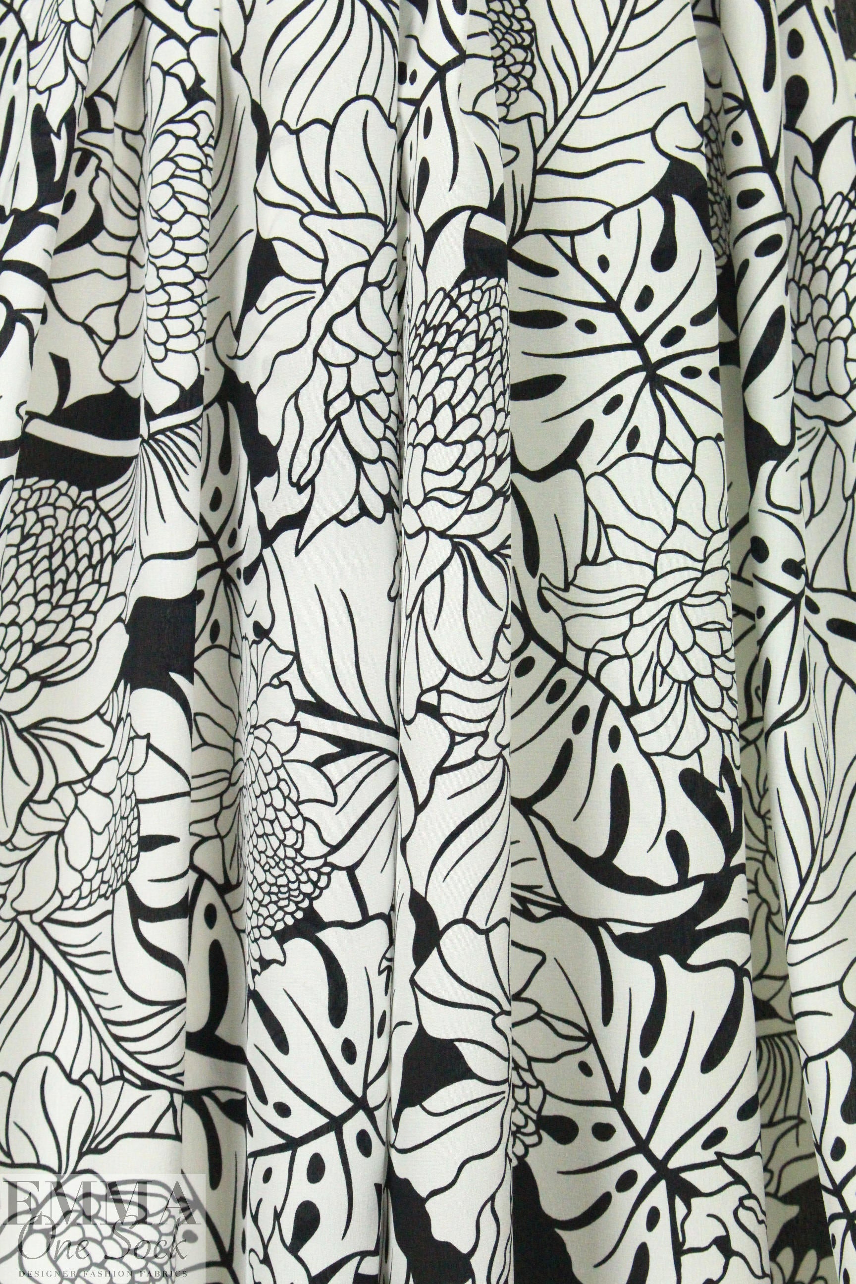 The0ry 'silhouette tropic' silk blouseweight 1.75 yd