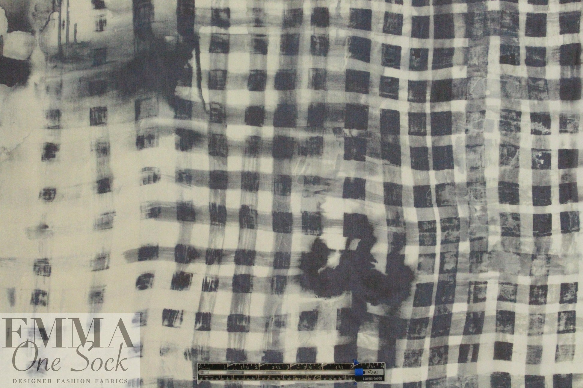 The0ry silk chiffon - 'checkered past'