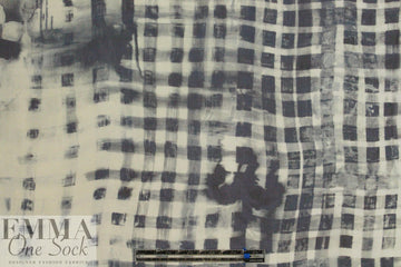 The0ry silk chiffon - 'checkered past'