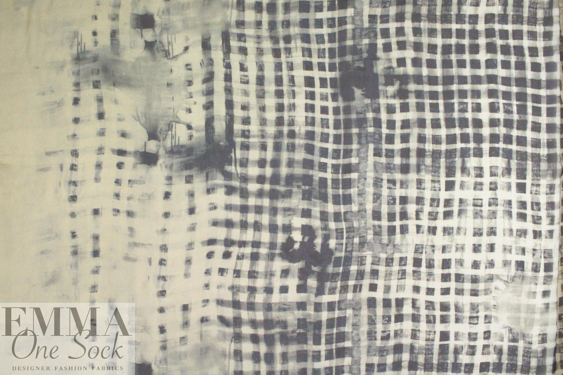The0ry silk chiffon - 'checkered past'