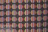 Whit NY stripey circles on black silk CDC