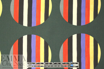 Whit NY stripey circles on pine silk CDC
