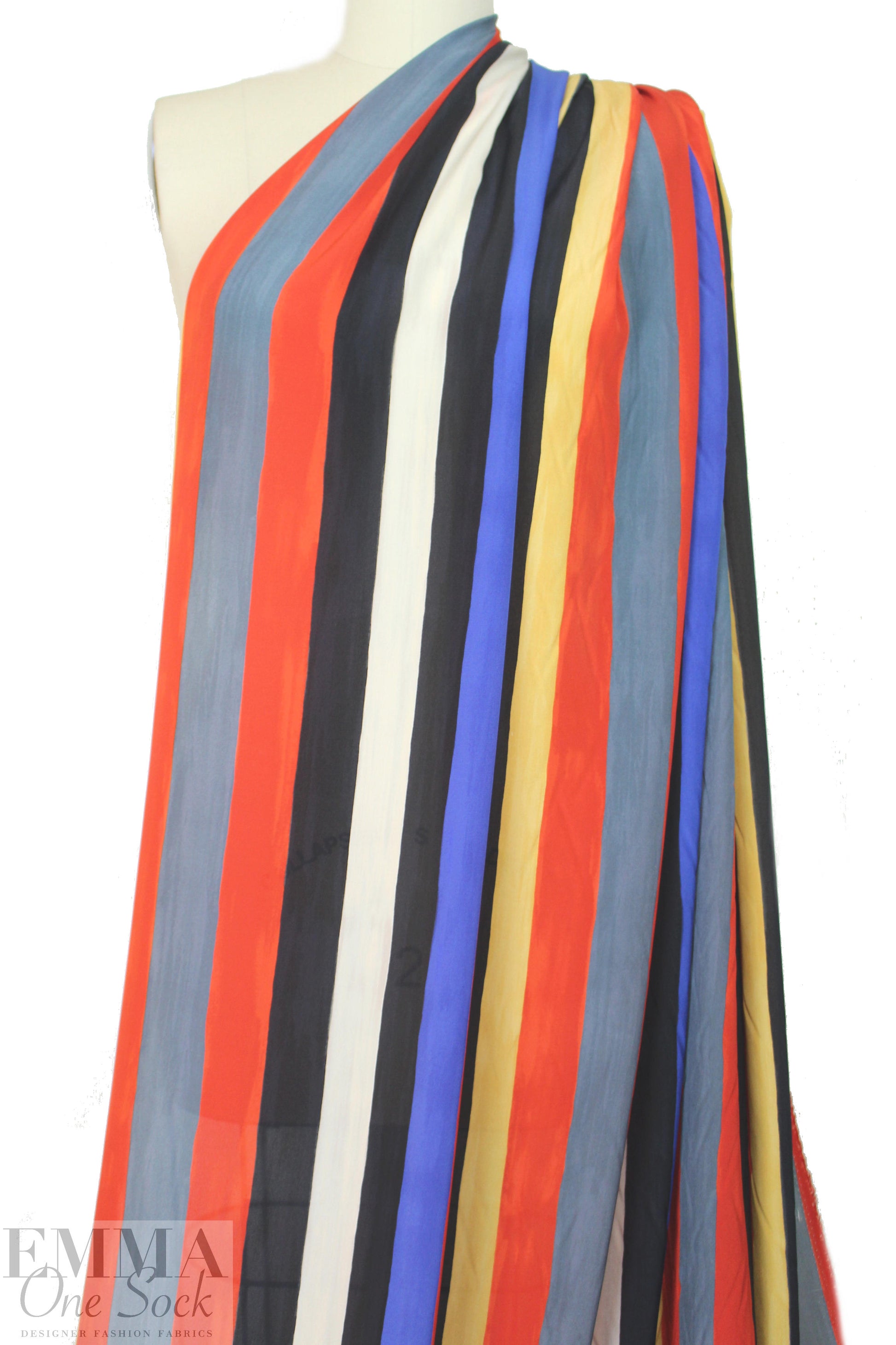 Whit NY vertical stripes silk CDC 1.5 yd