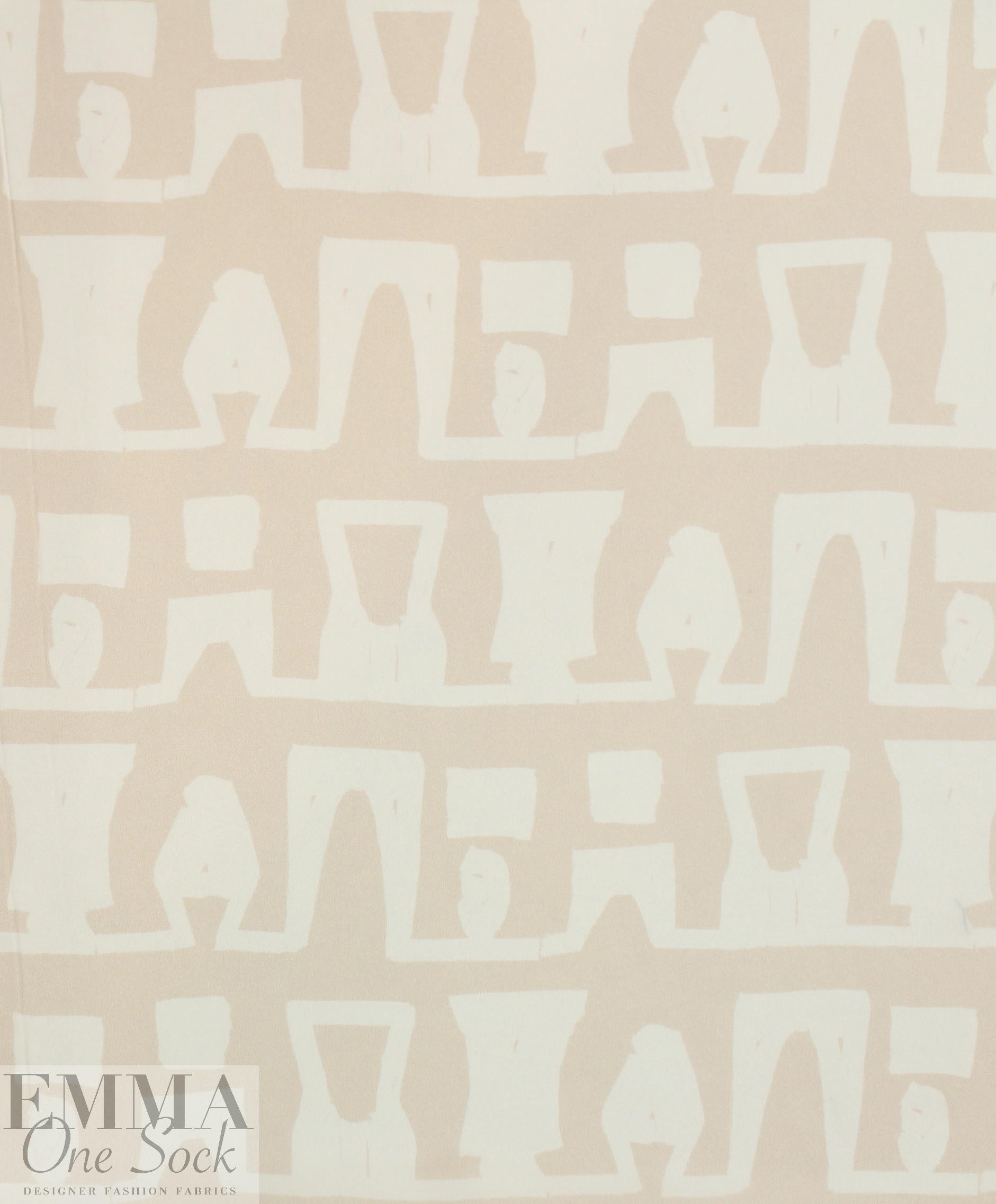Whit NY beige/cream graphic silk CDC