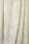 Whit NY beige/cream graphic silk CDC 1.375 yds