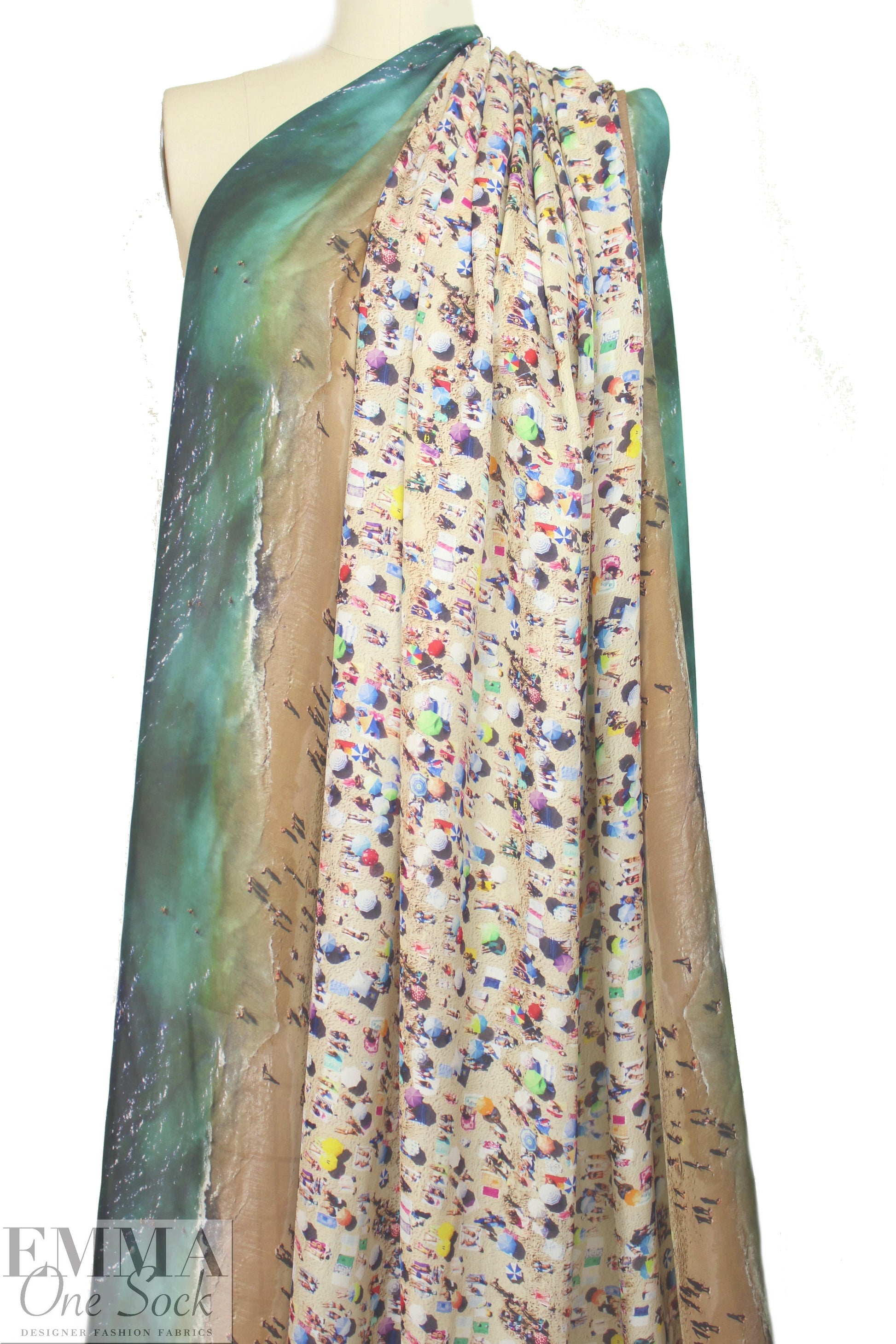 Mi11y 'high season' beach scene double georgette